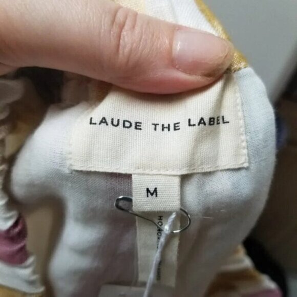 Madewell x Laude the Label Everyday Shorts in Painter Stripe 100% Linen M - Picture 5 of 13